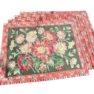 April Cornell Autumn Floral Placemats, Set Of Four